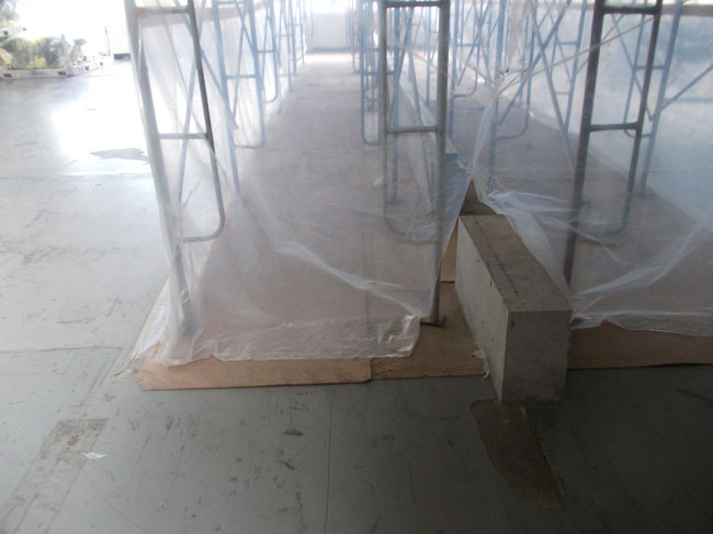 骨架、巖棉、火克板施工